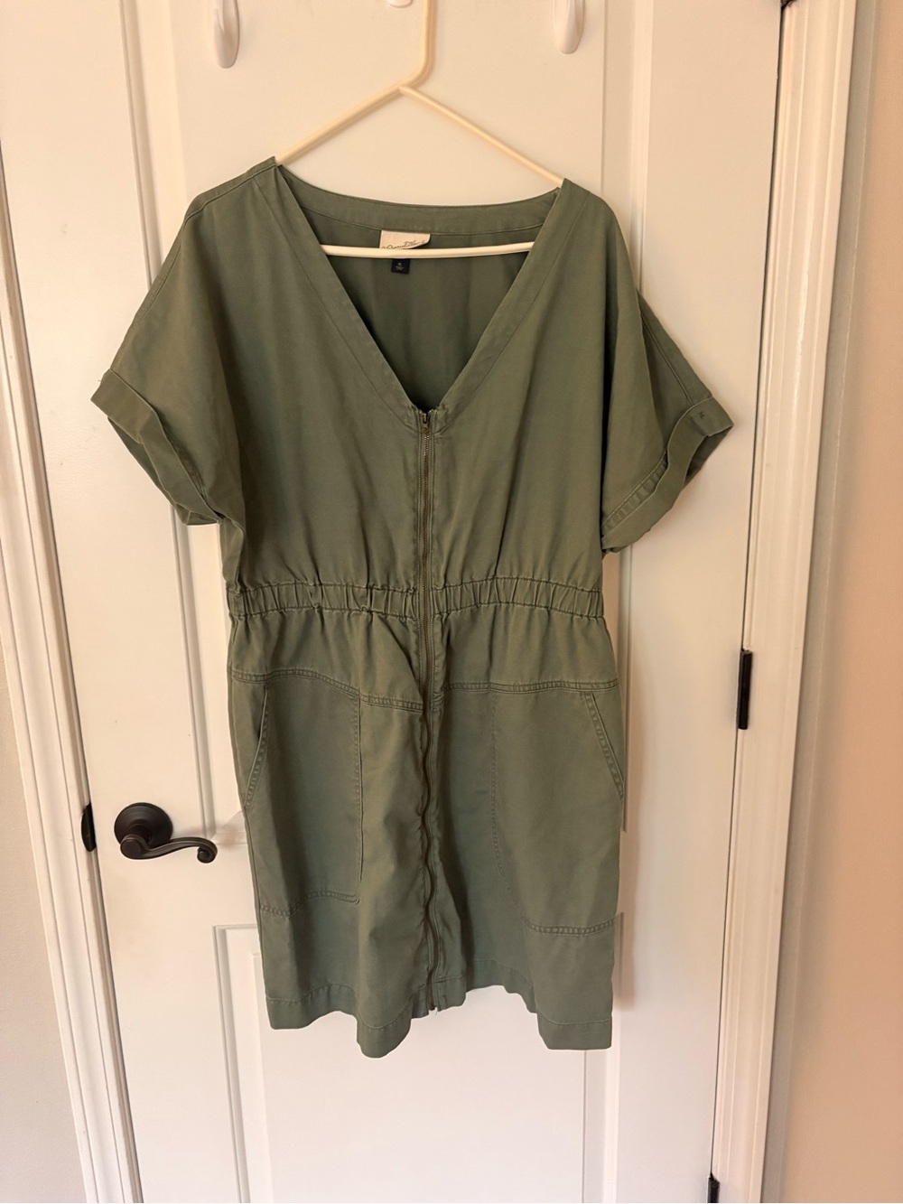 Universal Thread Olive Utility V-Neck Mini Dress